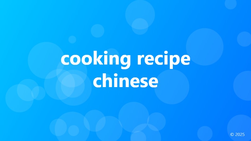 cooking recipe chinese
