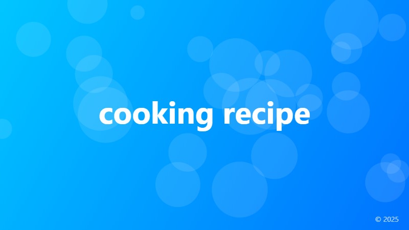 cooking recipe